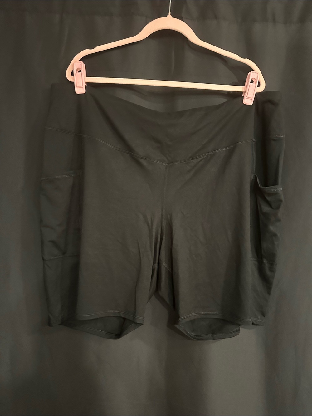 Maurices Black Women's Bike Shorts with Side Pockets